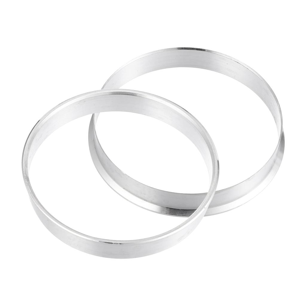 uxcell Центрирующее кольцо Алюминиевый сплав Кольцо центра ступицы автомобиля Замена колеса Проставка Boressor Серебристый тон 4 шт. 58,1 мм-57,1 мм