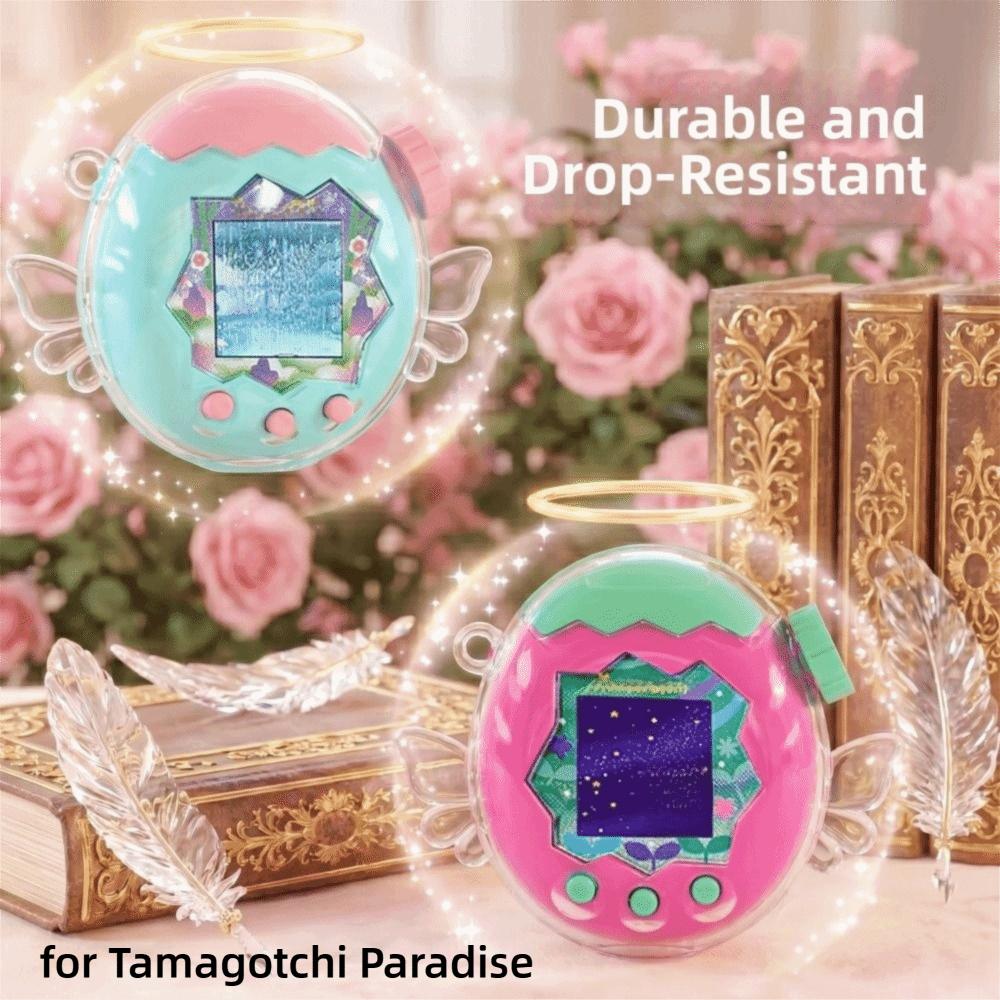 Clear Hard Cover Skin with Wings Replacement Shell for Tamagotchi Paradise Accessories