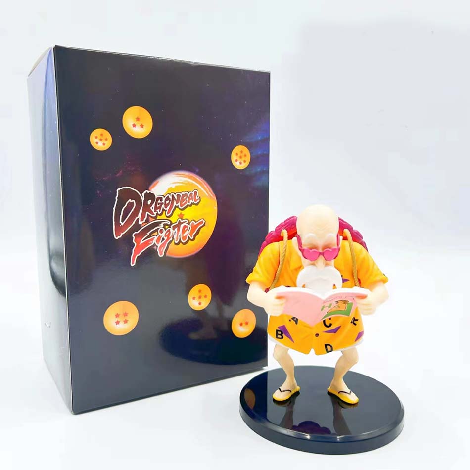 Dragon Ball Z Anime Figure Biye gesture lecherous Master Roshi Kame Sennin PVC Collection Decoration Action Figurine Toy Gift