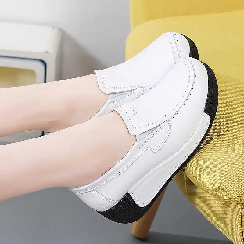 Fashion Non-slip Sole Warming High Sneakers For Women Leopard Loafers Shoes Summer Boots Ladies Sport Special Use Loufers Trainners
