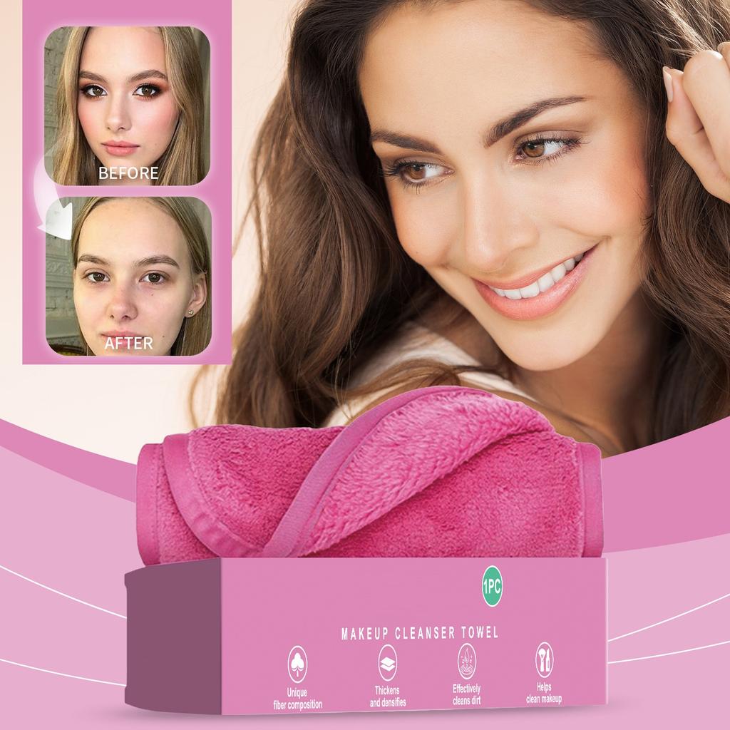 Microfiber Makeup Remover Cloths For Removing Makeup , Makeup Remover Cloth, Make-up Removal And Cleaning With  Water.