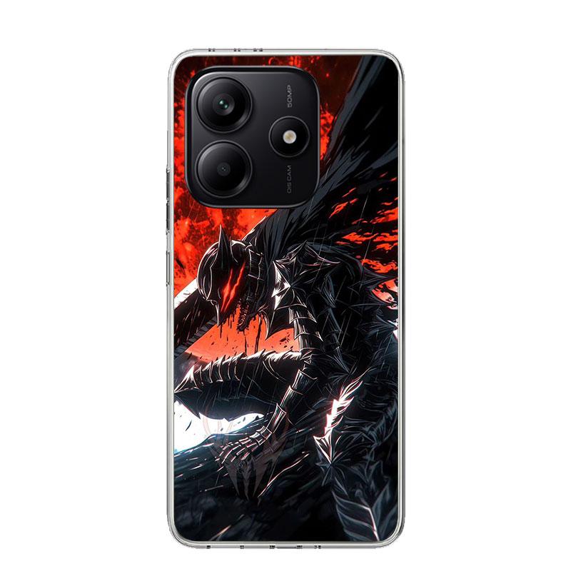 Чехол для телефона Аниме G-Guts B-Berserks для Xiaomi Redmi Note 15 14 13 12S 12 Pro Plus 11S 11E 11 11T 10S 10 Арт Мягкий Чехол с Рисунком R