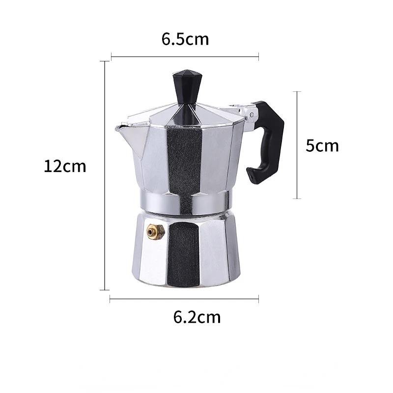 Mocha Coffee Maker Espresso Latte Filter Stove Coffee Maker Espresso Maker Italian Coffee Maker 50/300/450ml Home Coffee Pot