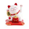 Waving Lucky Cat Solar Battery Movable Solar Battery Energy Saving Automatic Moving Ornament Small Interior Stylish Cute Prayer Prosperous Business