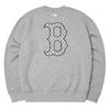 MLB Толстовки Унисекс Серые С Круглым Вырезом Умеренная Обычная 3AMTM0341-43MGS