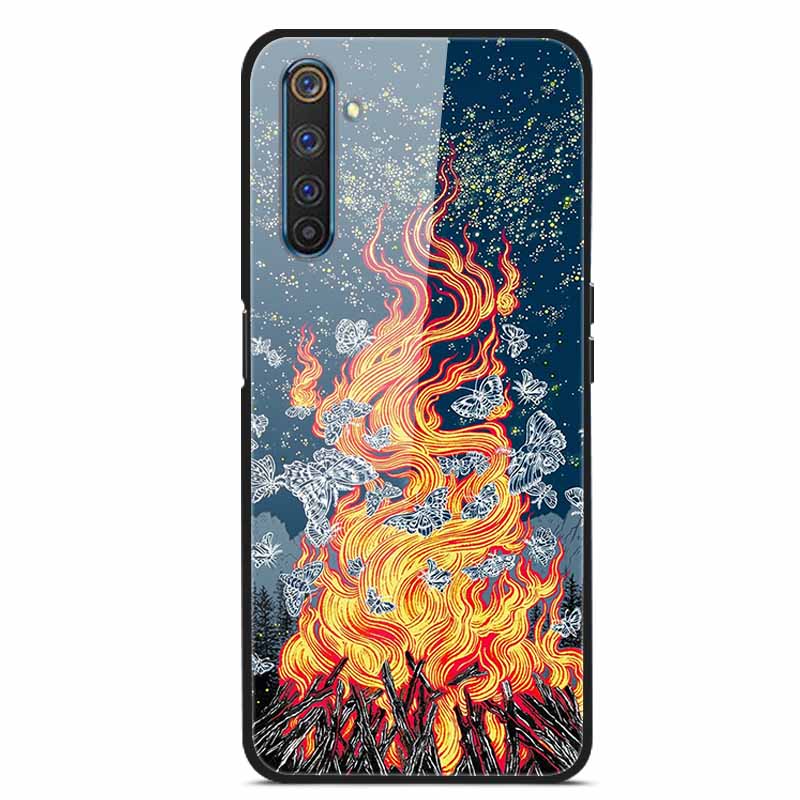 For Realme 6 Pro Tempered Glass Case for Realme 6 6S 6i Soft Bumper Hard Funda For Realme 6 Pro Phone Case Realme6 6 S 6i Cover