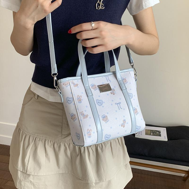 Вместительная сумка-ведро женская новая сумка-тоут с мультяшным принтом, высококлассная деловая сумка через плечо