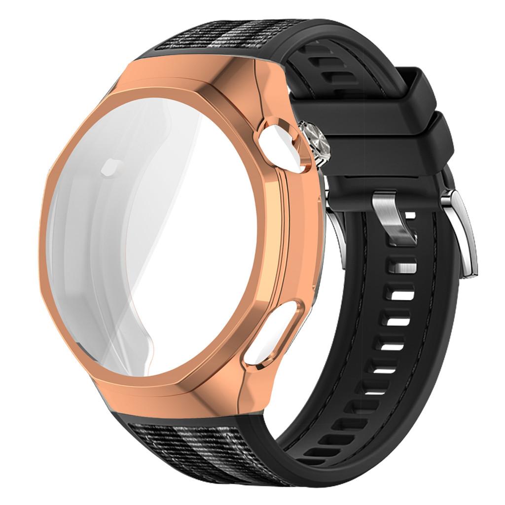 TPU Soft Case+Silicone Sport Woven Bracelet Band With TPU Protector Bumper Shell Cover For Huawei GT6 Pro 46mm