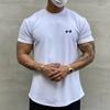 2023 Men's New English Letter Fashion High Quality Street Fitness Print Short Sleeve Casual 100% Cotton Round Neck T-shirt S-4XL