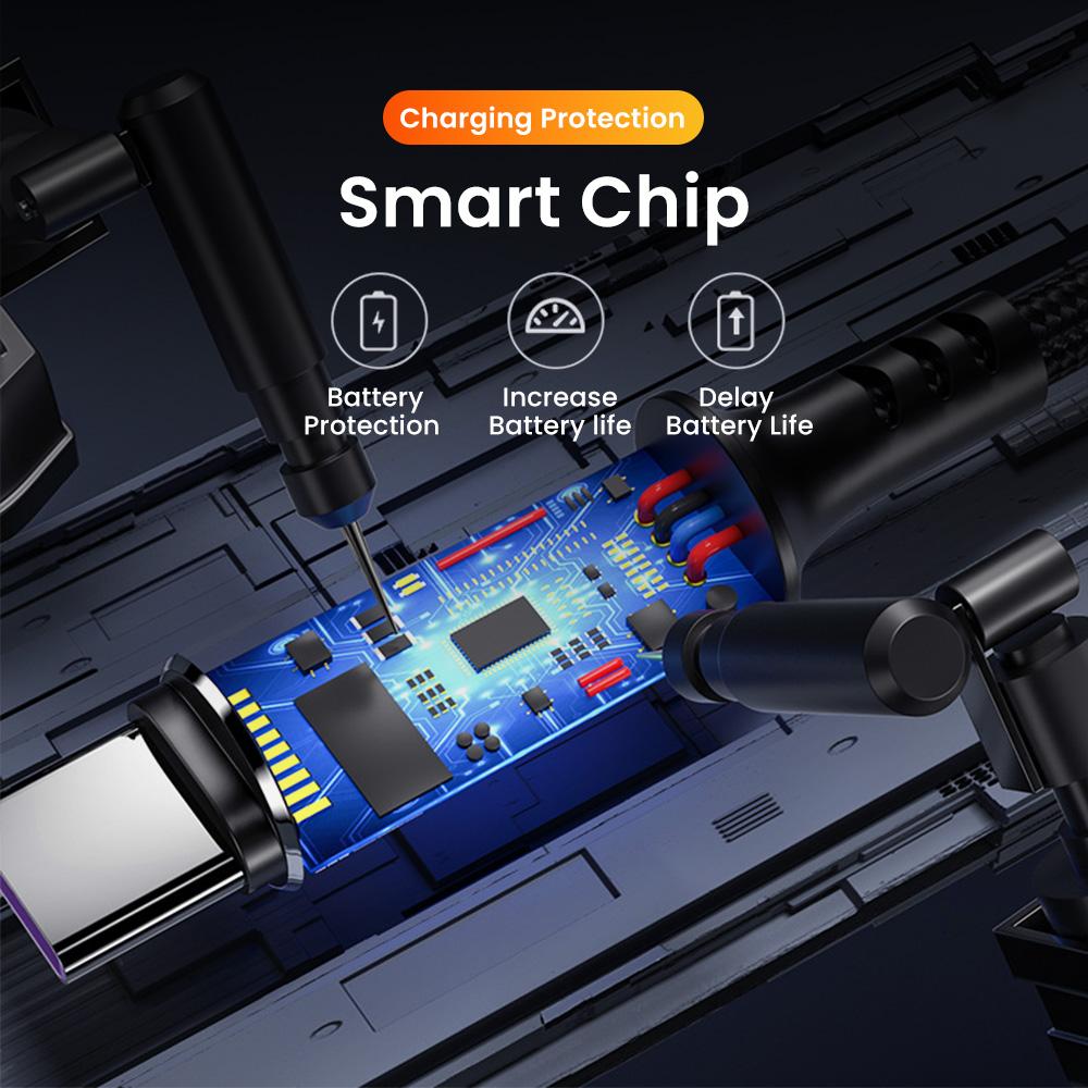 Короткий кабель 25 см Кабель USB A — Type C 3A Быстрая зарядка Для iPhone Xiaomi Samsung Huawei Power Bank USB Type C Кабель для передачи данных Провод