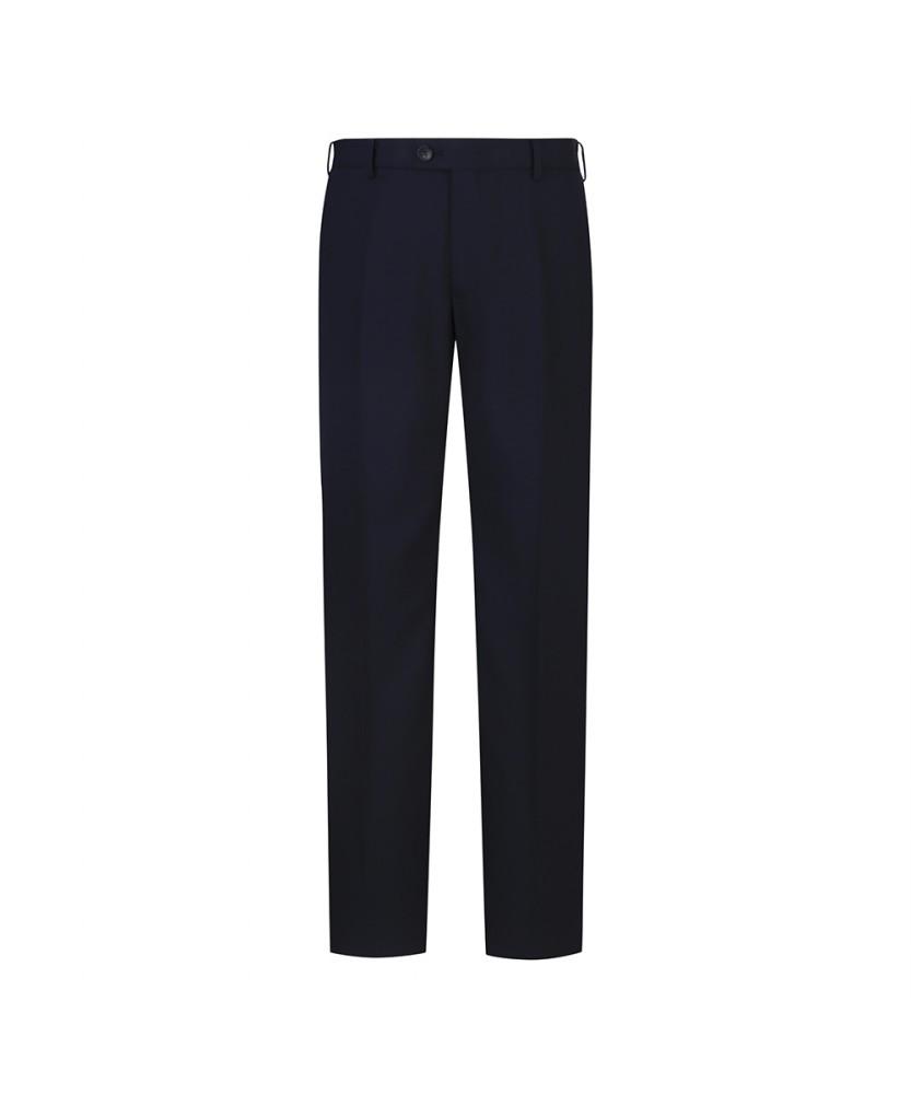 SIEG Wool Blended Herringbone Suit Pants Navy (Pjpah2216)