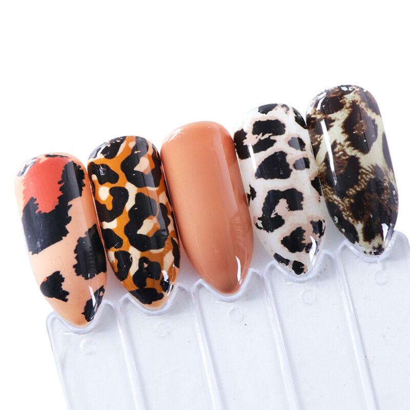 4 Leopard Pattern Nail Art Sticker Slider Transfer Foil Full Wrap Decoration