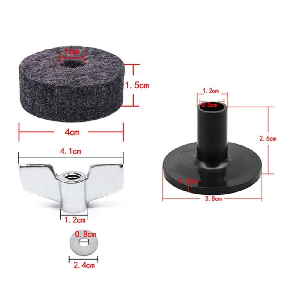Standard Size Drum Stand Felt Cymbal Sleeve Drum Set Felts Cymbal Felt Washer Drum Accessory