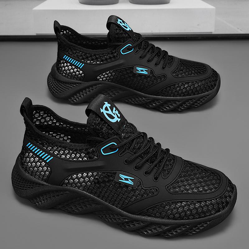 Мода Мода Мужские кроссовки Легкие беговые кроссовки 2025 Лето Сетчатые брендовые кроссовки Дышащая повседневная обувь Удобный мужской теннис