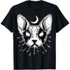 Кот сфинкс _ Готика _ Блэк-метал _ S-XXXL _ Футболка сфинкс для мужчин и женщин