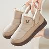 Пушистые зимние ботинки для женщин Теплые ботильоны до щиколотки с меховой подкладкой из искусственной кожи Нескользящая зимняя обувь Женские уличные ботинки на массивной платформе для ходьбы
