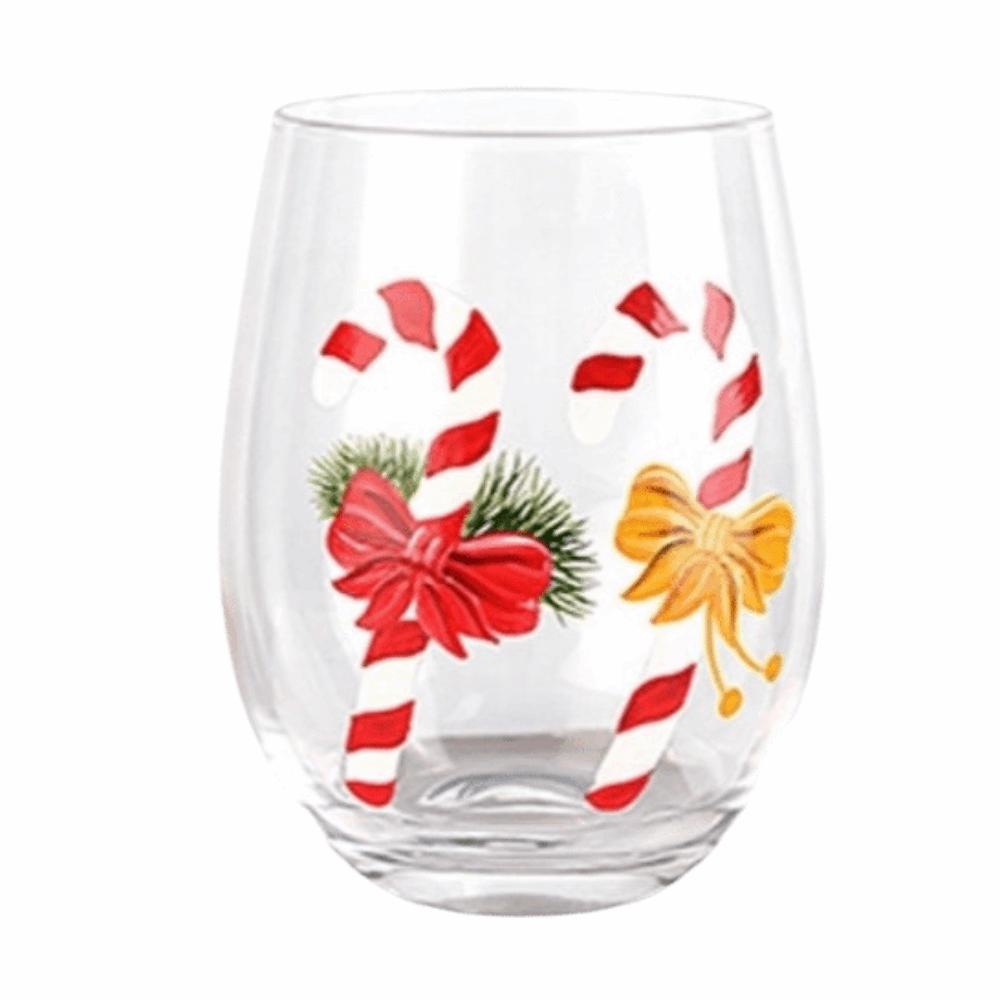 Novelty 2D Print Christmas Glass Cups Santa Claus Heat Insulation Double Walled Glass Cups Transparent Coffee Mug Home Decor