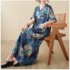 DIMANAF Women 2024 Plus Size Spring Summer Oversize Style Dress Beach Elegant Floral Long Dress Oversize Basic Loose Dress Plus Size