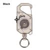 Multi-functional Plastic Elastic Keychain Hovering Type Retractable Retractable Buckle Rope Easy Pull Buckle Lanyard Outdoor