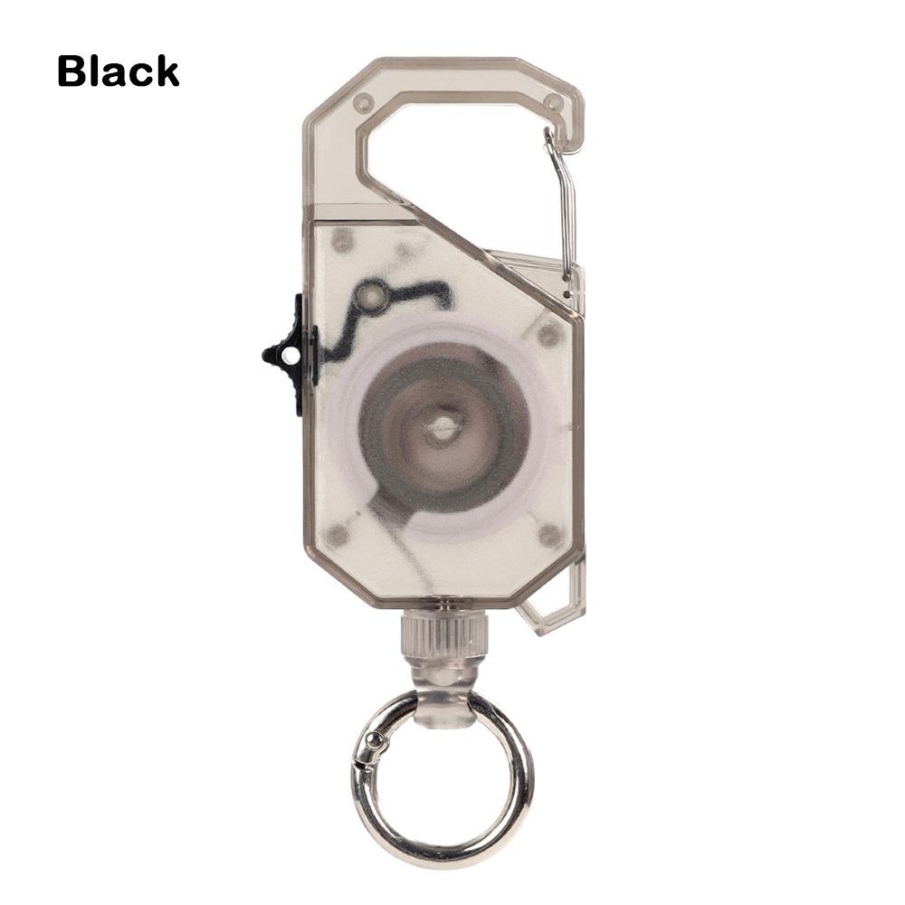 Multi-functional Plastic Elastic Keychain Hovering Type Retractable Retractable Buckle Rope Easy Pull Buckle Lanyard Outdoor