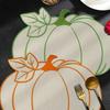 Embroidered Dining Table Mat Heat Insulated Pumpkin Placemat Durable Insulated Pad