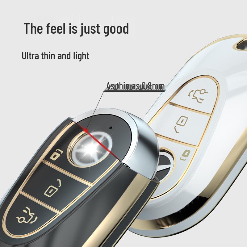 Mercedes-Benz Key Cover for C-Class, E-Class, S-Class, C200L/C260L/E300L, GLC, and S400L models.