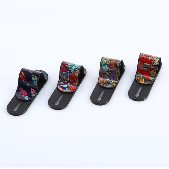 Portable Multi Band Finger Ring Holder U Shaped Grip Stand Mount with Back