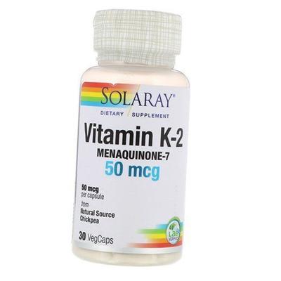 Витамин К2, Менахинон-7, Vitamin K-2 Menaquinone-7 50, 30вегкапс (36411045)