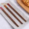 1 пара палочек для еды с лапшой, удобная ручка, зажим с металлической головкой, отличные деревянные палочки для еды в японском стиле для суши, куриные крылышки, ежедневное использование