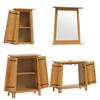 4 Piece Bathroom Furniture Set Solid Pine Wood