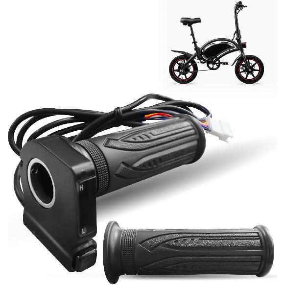 1 Pair 36V Electric Bike Throttle Grip Replacement Fit For Jetson Bolt Pro/Atlas/Ancheer And DYU D3F/D2F/C3/C4 Ebike, With Cruise Control Button And