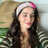 Vintage Style Lace Headband Plastic Yoga Headband Trendy Button Headband  Women