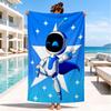 Пляжное полотенце Astro Bot «Космическое приключение», быстросохнущее, простое в уходе, подходит как для фитнеса, так и для пляжного отдыха, Спортивный незаменимый аксессуар