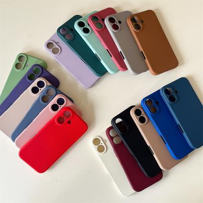 Для чехла для телефона IPhone 17 ProMax 15pro Жидкий силикон для Apple 16E Встроенный бархат 14 Напыление 13