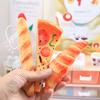 Креативная шариковая ручка в форме пиццы-круассана с магнитной наклейкой на холодильник, реалистичный пищевой продукт, ручка для гладкого письма, новинка, канцелярский подарок для студентов