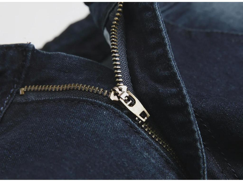 Мужские эластичные узкие джинсы Cross-Border Slim Fit в ностальгическом стиле