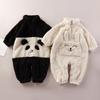 Baby Jumpsuit Children's Cute Cartoon Pajamas Warm Loungewear