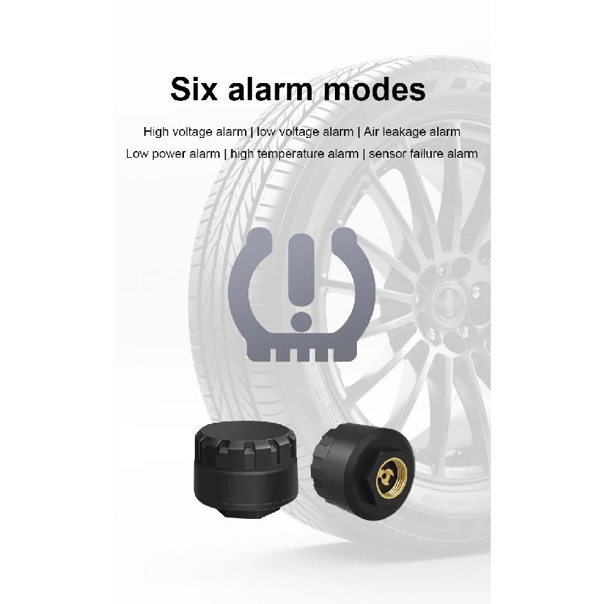 Новый внешний Bluetooth TPMS Датчик давления в шинах BT Мобильное приложение Мониторинг в реальном времени Универсальный для Мотоцикла Автомобиля и 6-колесного Грузовика