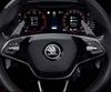 LQP4 2025 New 1pcs 3D 42mm 43mm car Emblem Steering Wheel Center Badge sticker Decal Styling Auto accessories For Skoda