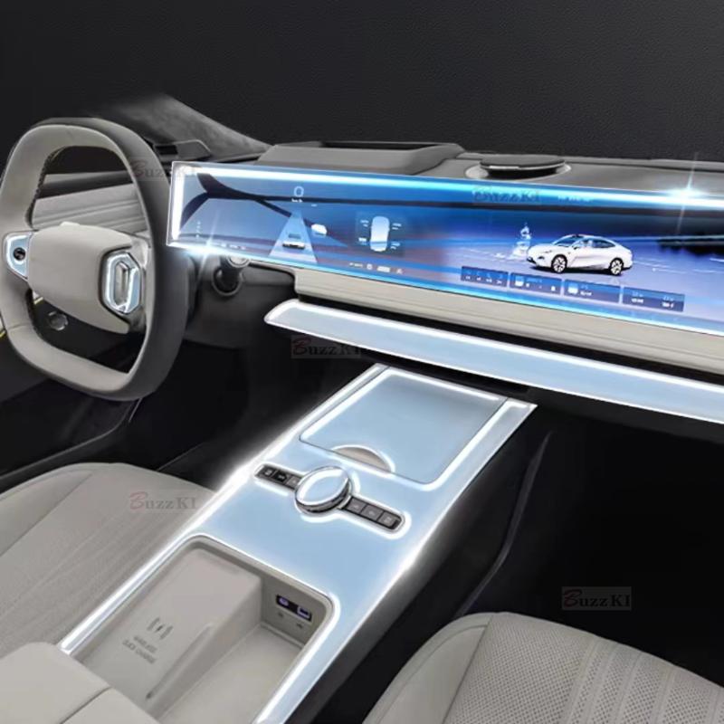 Защитная пленка из ТПУ Для BYD GEELY GALAXY E8 2024 Автомобильный интерьер Центральная консоль Прозрачная Антицарапина ТПУ Ремонтирующая пленка