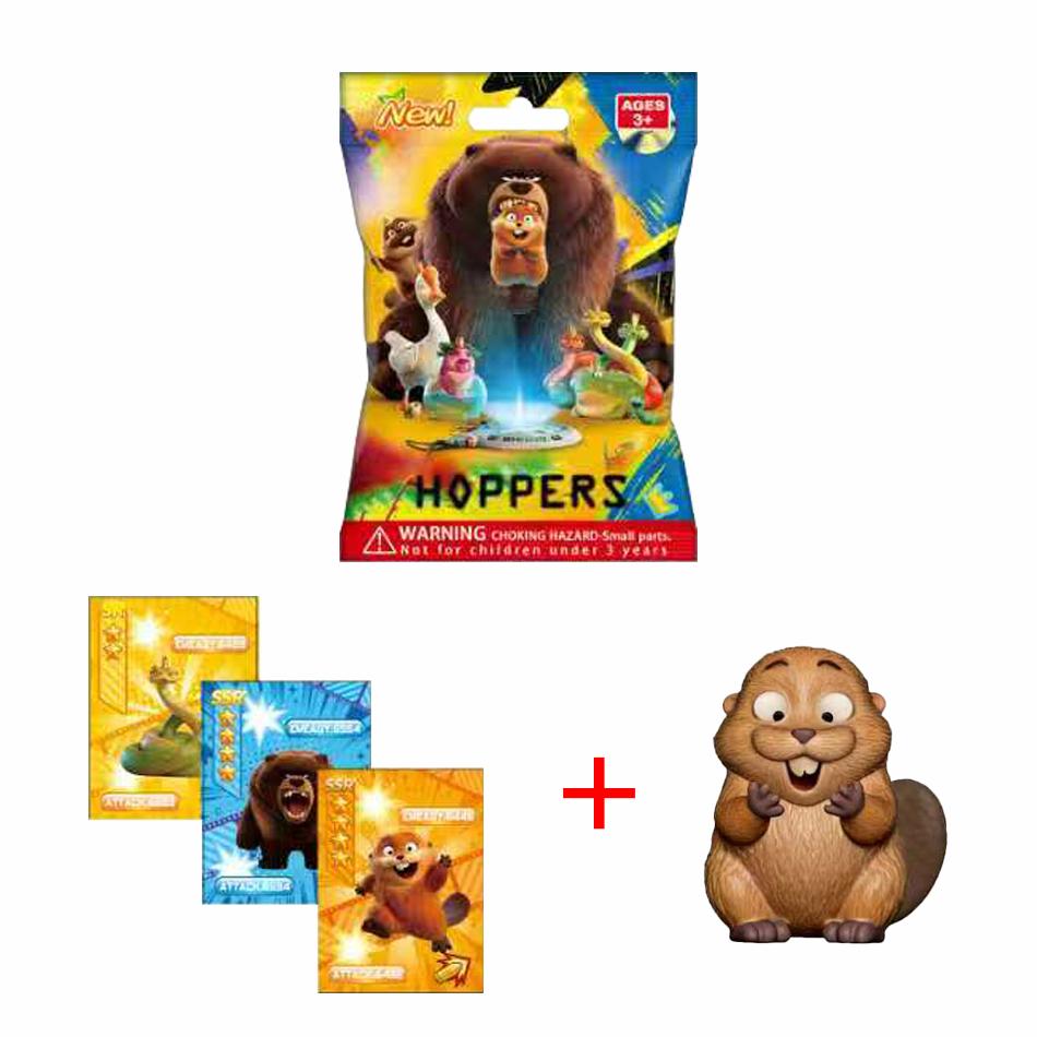 New 2026 Movie Hoppers Beavers Series Figure Baged Figurine Toy Desk Decoration Statues Ornament Halloween Christmas Kid Gifts