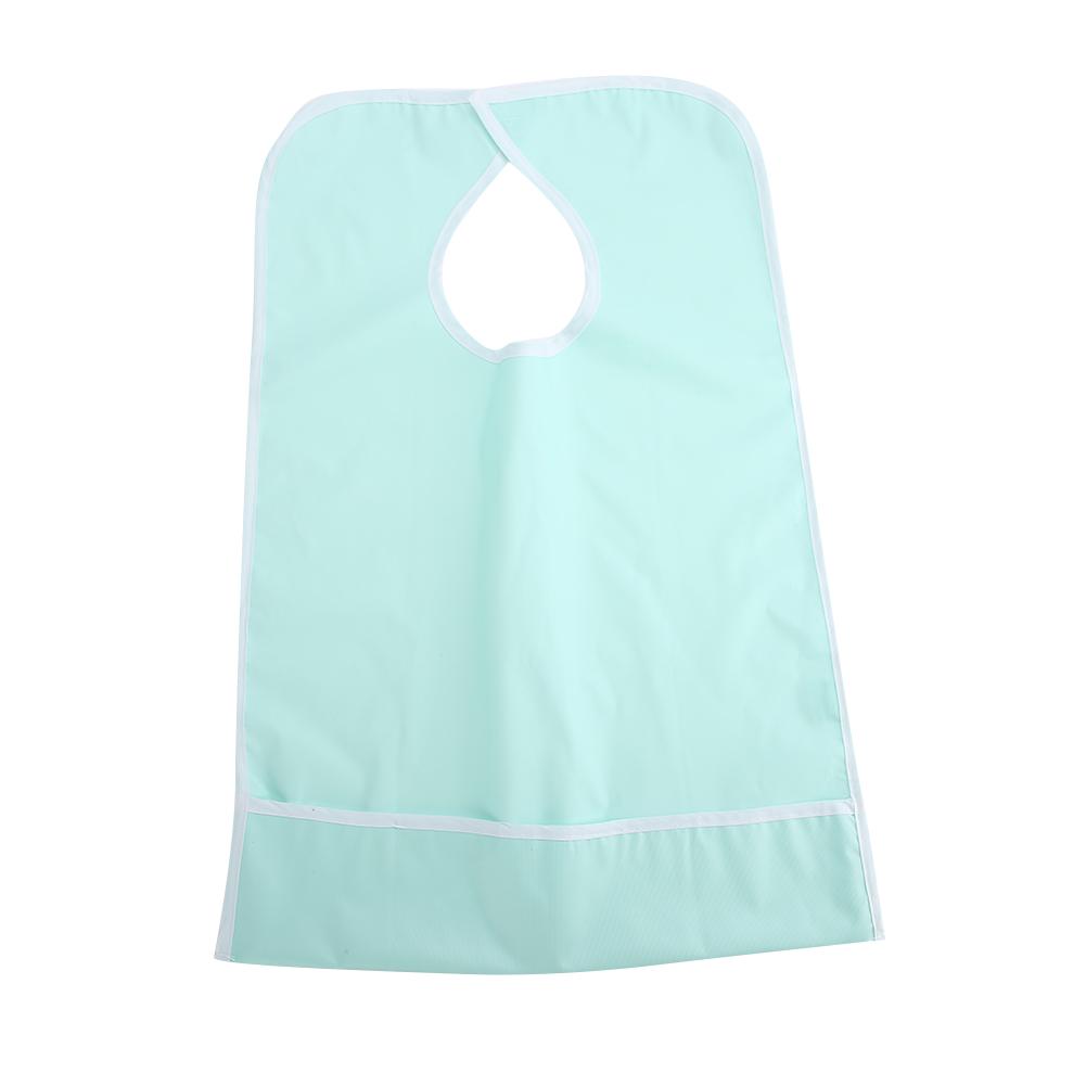 Водонепроницаемый Взрослый Пожилой Mltime ting Нагрудник Одежда Одежда или Помощь при Питании Зеленый