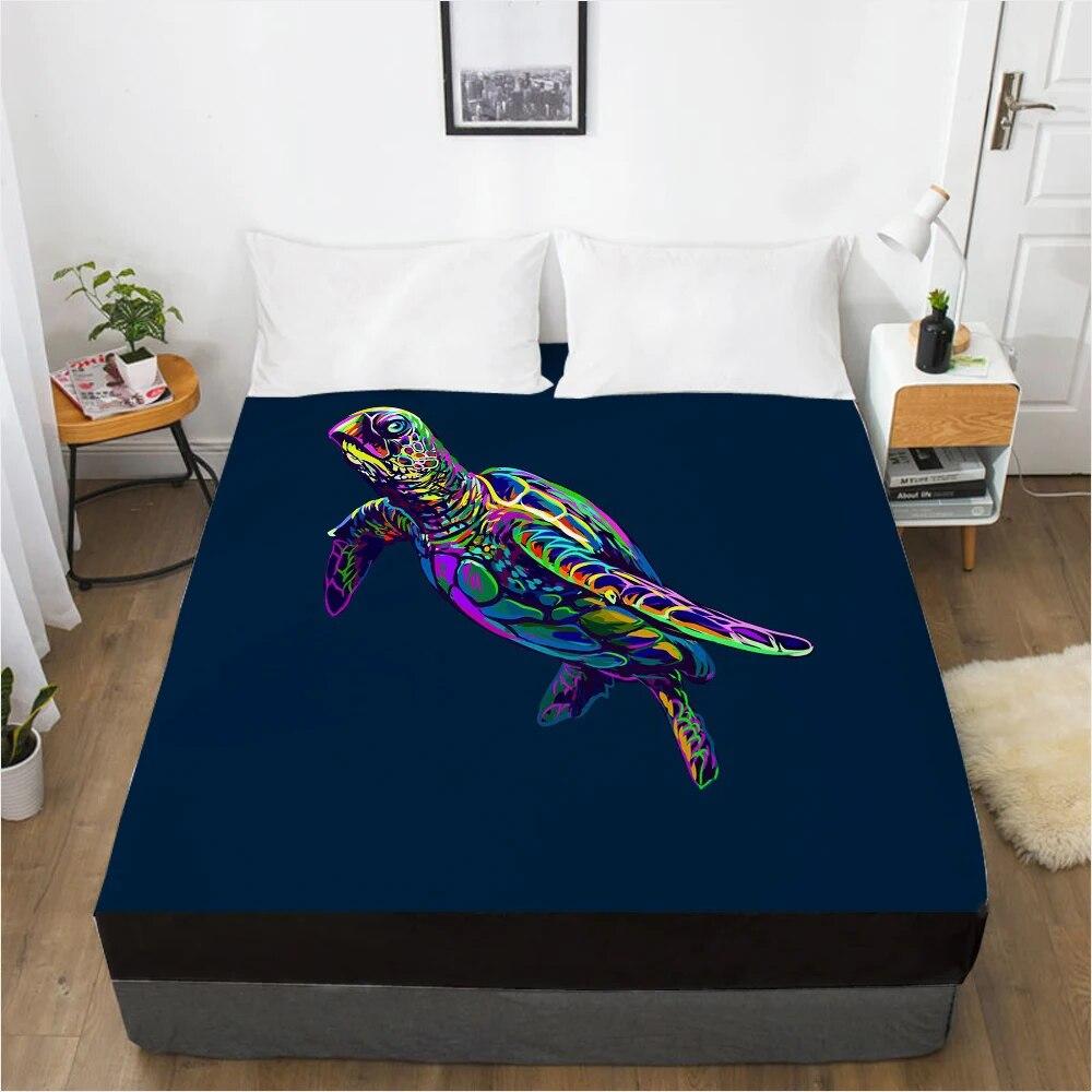 Customize Fitted Sheets Mattress Cover With Elastic Band 3D Bedsheet Linens 160x200 90x200 Bed Sheet Bedding Bohemia