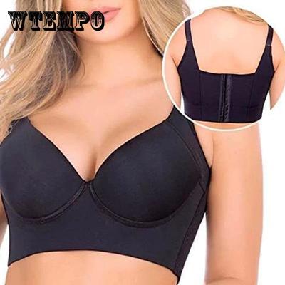 Бюстгальтеры больших размеров Бесшовное нижнее белье без стальных колец Бюстгальтеры с боковой грудью
