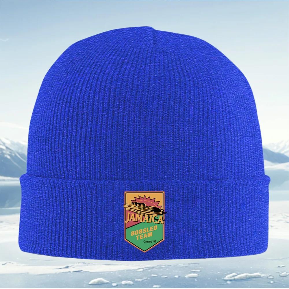 Jamaica Bobsled TeamCalgary Unisex Women Unisex Knitted Hat Beanie Pullover Cap Winter Thermal Warm Christmas Outdoor Cyc