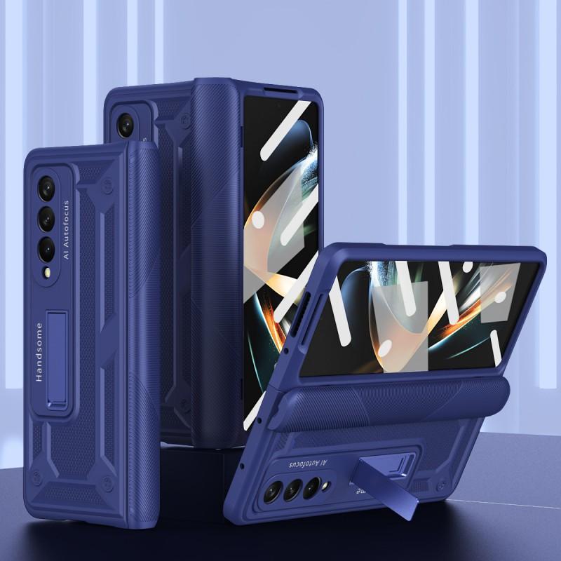 Galaxy Z Fold4 Case Slim PC Cover With Built-in Kickstand Shockproof Full Protection Fold3