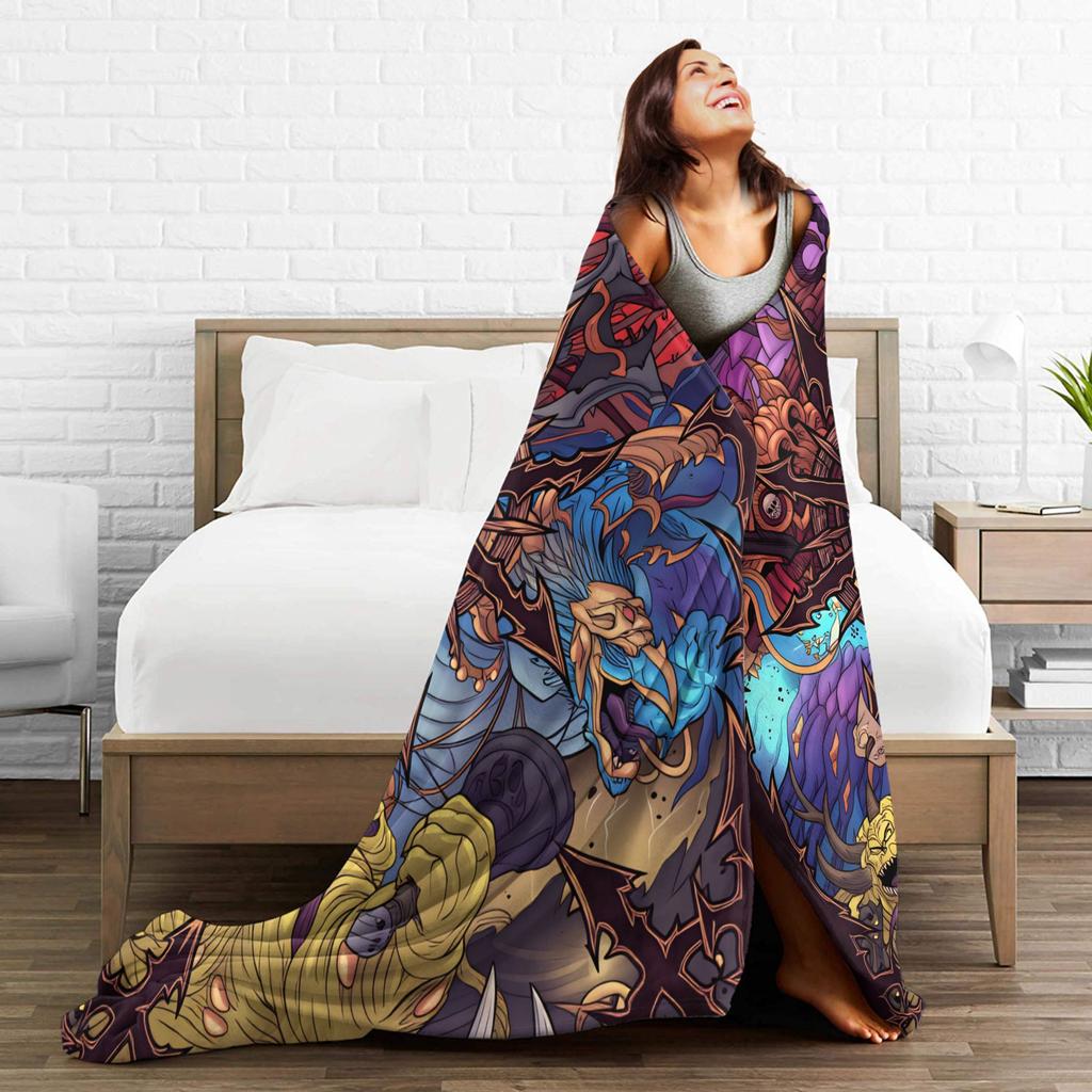 Hades Zagreus Soft Warm Blanket  Travel Office Plush Throw Blanket Funny Living Room Flannel Bedspread Sofa Bed Cover