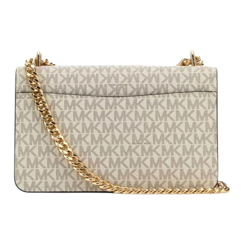 Michael Kors Клатч бренд логотип принт буквы холщовая сумка на плечо сумка через плечо женская бежевая