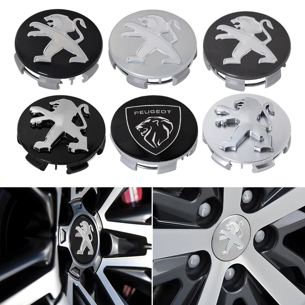 4Pcs 56/60mm Car Wheel Hub Center Cap Sticker Badge Cover For Peugeot 206 307 301 308 3008 207 208 407 408 508 2008 5008 107 205