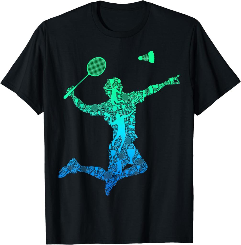 Badminton Player Shuttlecock Boys Kids Unisex Youth TShirt Unisex Clothing Tops Graphic T Shirts Streetwear Camisetas